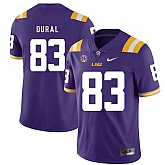 LSU Tigers 83 Travin Dural Purple Nike College Football Jersey Dzhi,baseball caps,new era cap wholesale,wholesale hats